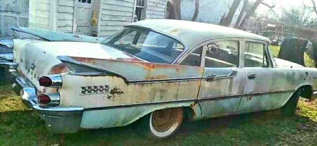 1959 dodge coronet sedan white rwd automatic no reserve