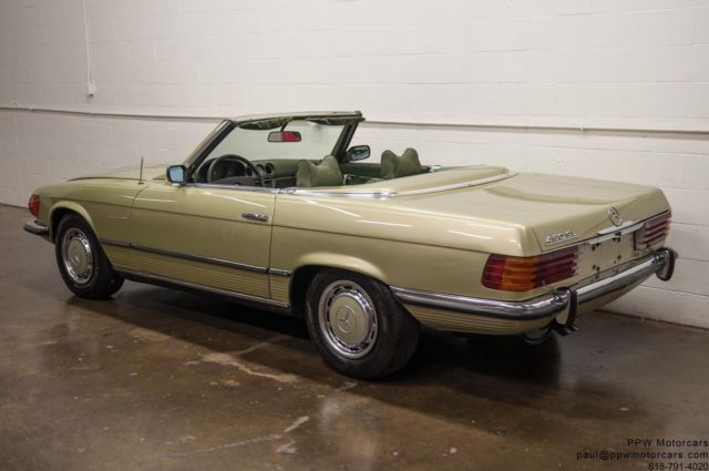 1973 mercedes-benz sl-class 450sl 98,584 miles silver green metallic 1 owner