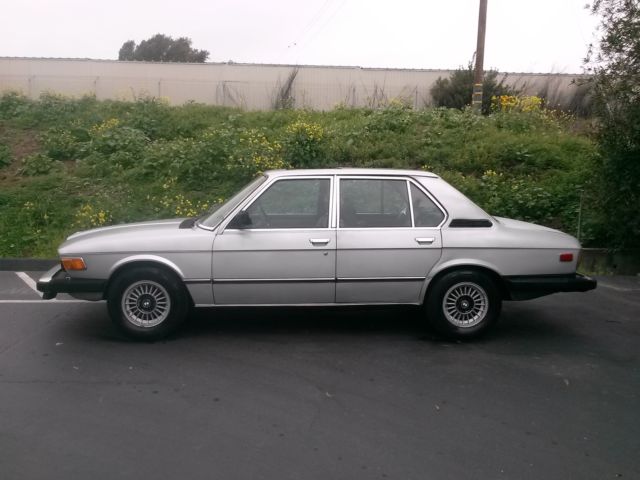 1980 bmw 528i,silver,black leather,5spd