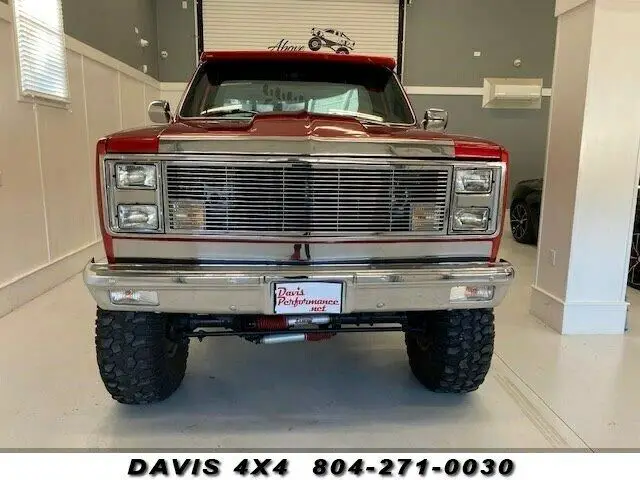 1975 chevrolet silverado 1/2 ton square body truck 4x4 119509 miles black truck