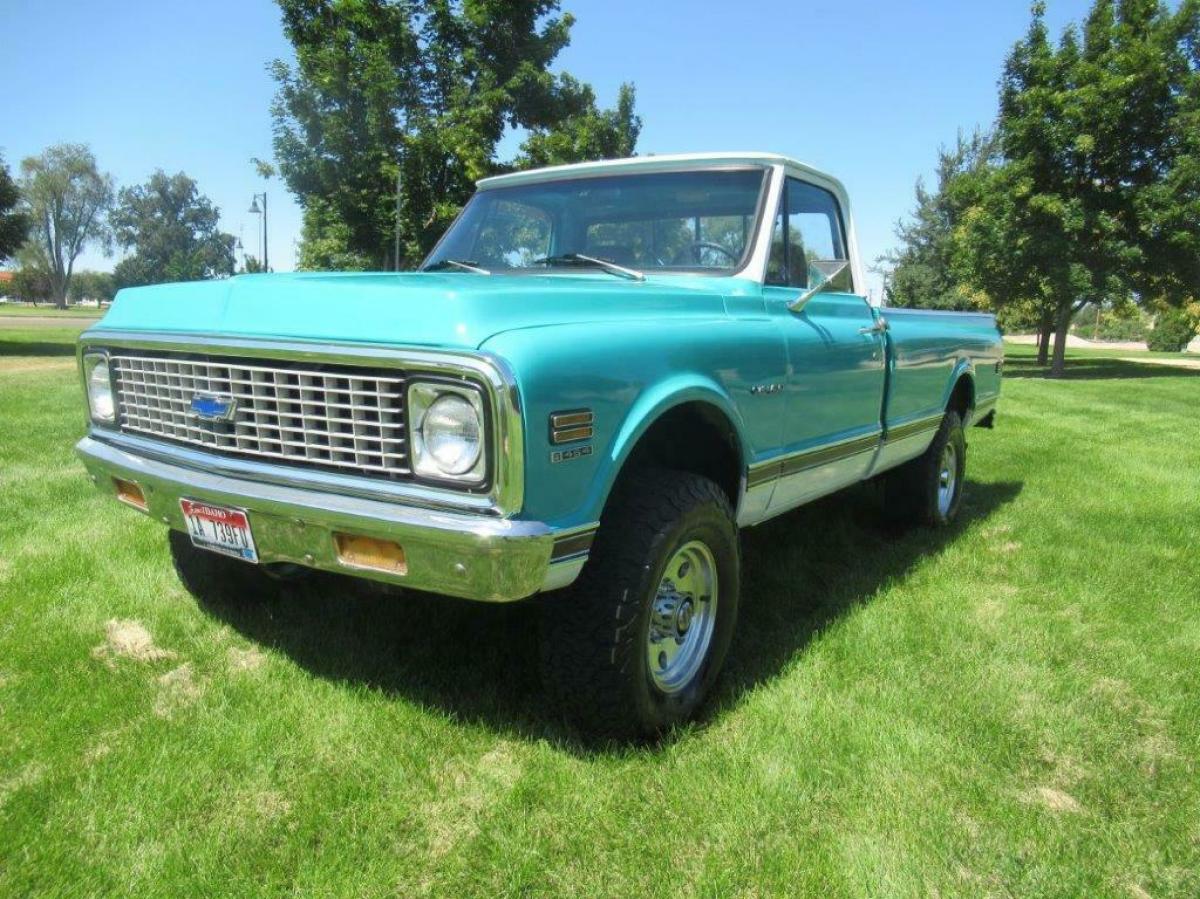 1972 chevrolet k20 4x4 pickup 3/4 ton - nice - rust free - fresh paint!