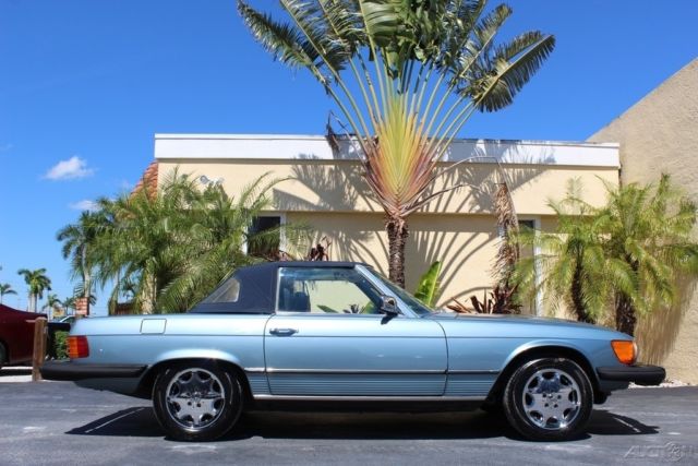 1977 mercedes 450sl r107 triple blue hardtop convertible absolutely stunning