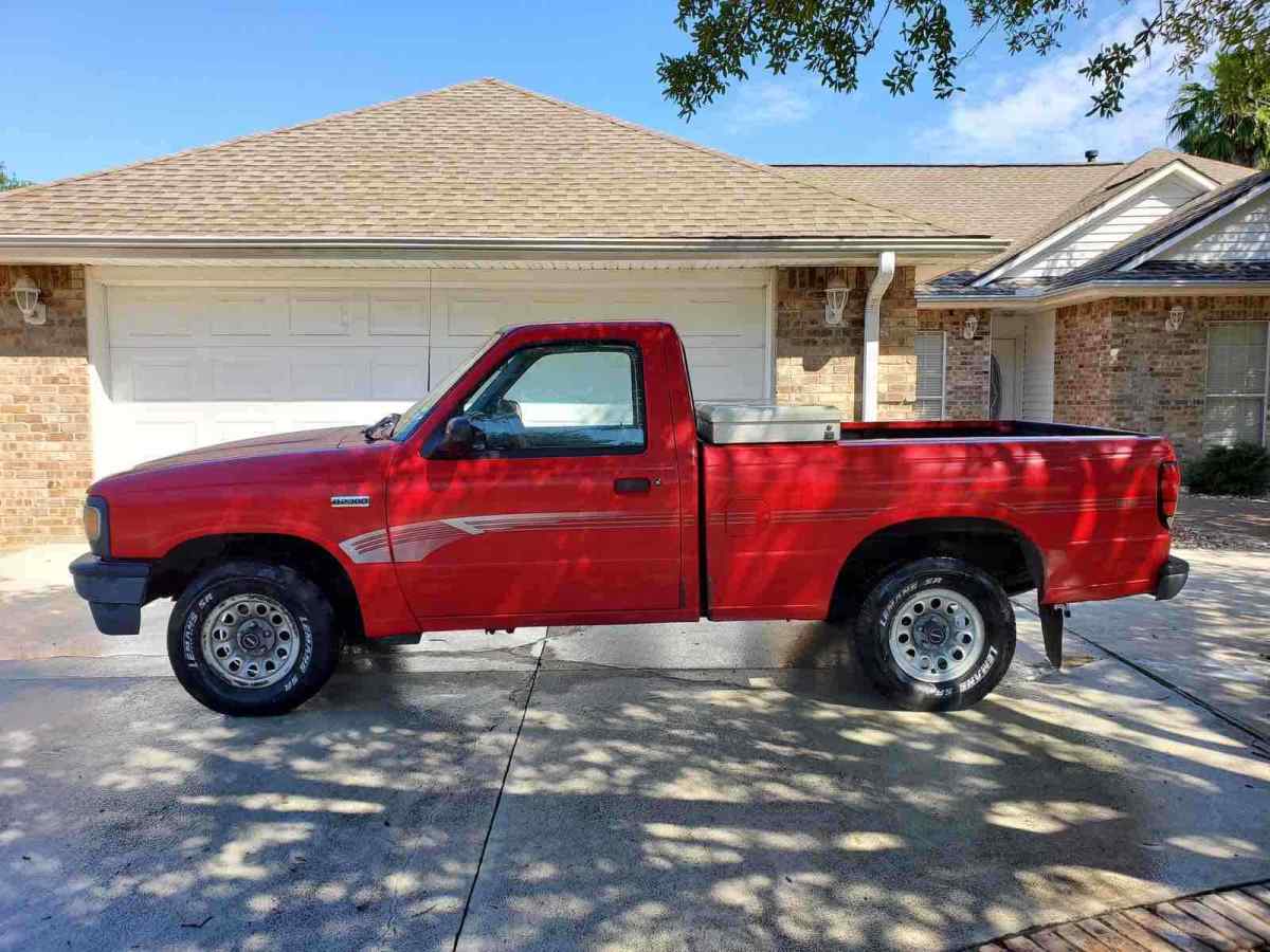 1994 mazda b2300 pickup red rwd manual