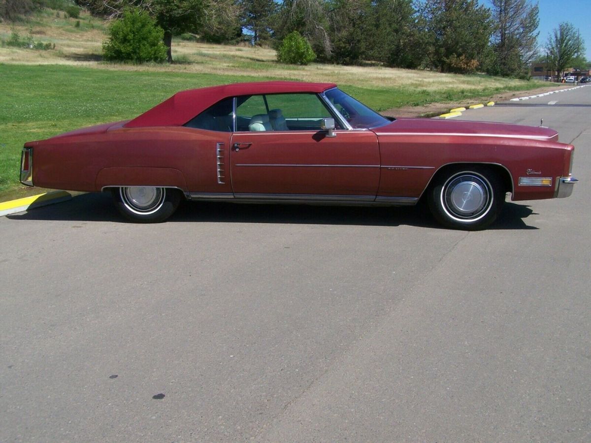 1972 cadillac eldorado convertible, many rebuilt parts, runs and drives well