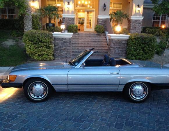 1975 mercedes benz 450sl convertible 83,652 miles all original