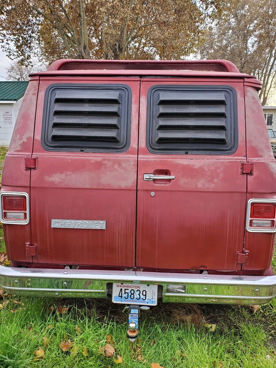 1979 chevrolet van van red rwd automatic g10