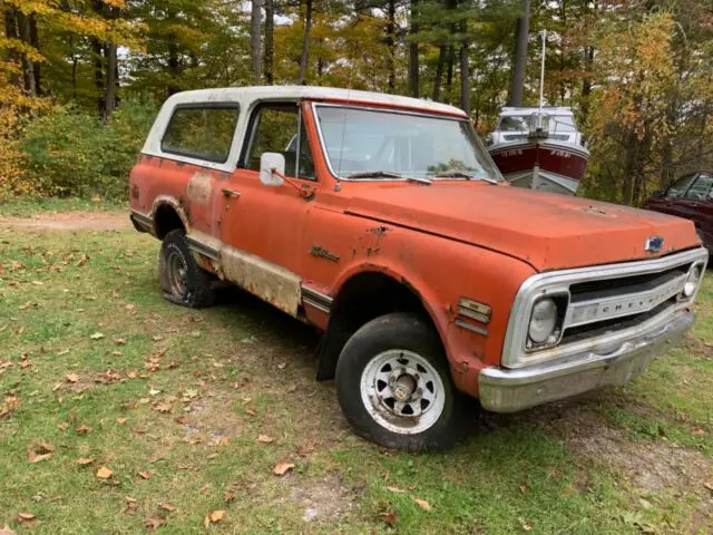 1970 chevy k5 blazer 4x4 cst hugger orange project with title
