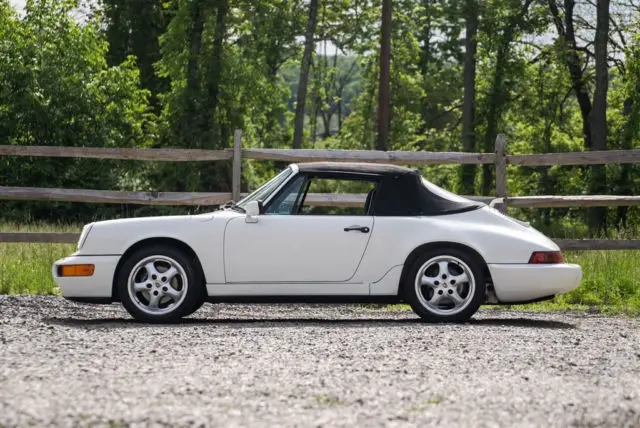 beautiful 1990 porsche 911 c4 964 cabriolet convertible - low miles only 84k !