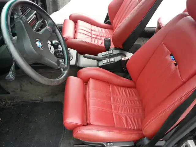 bmw 535is. stunning show car quality. black on cardinal. new leather. e28