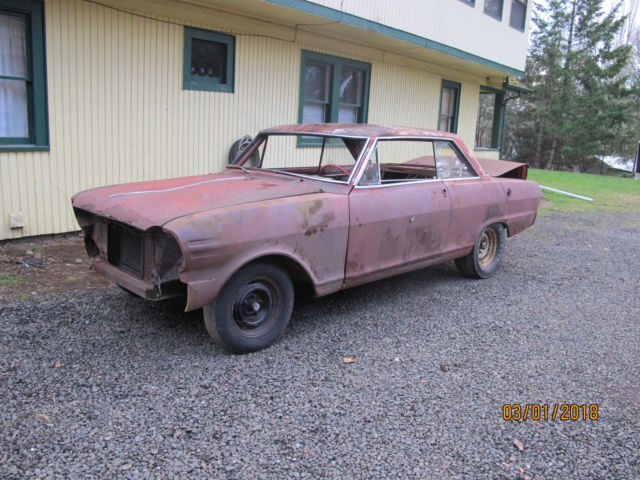 1965 nova ss barn find real ss v8