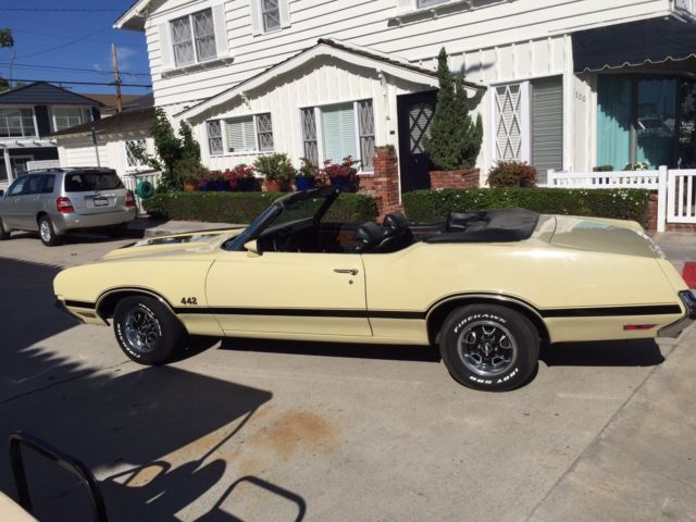 1971 oldsmobile 442 convertible 2-door 455 4 speed ac in calif