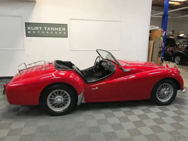 1959 triumph tr3a roadster. 4sp overdrive. older restoration. very good driver
