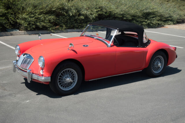 1957 mg mga 1500 21553 miles red roadster 4-speed manual