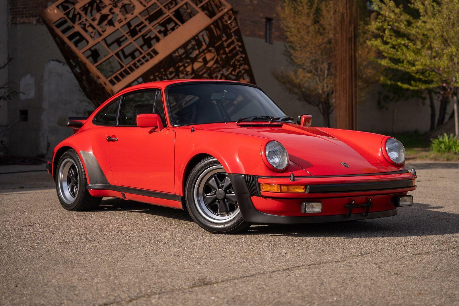 1979 porsche 930 turbo guards red over black leather sport seats