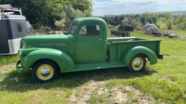 1946 chevrolet 3100 green rwd manual