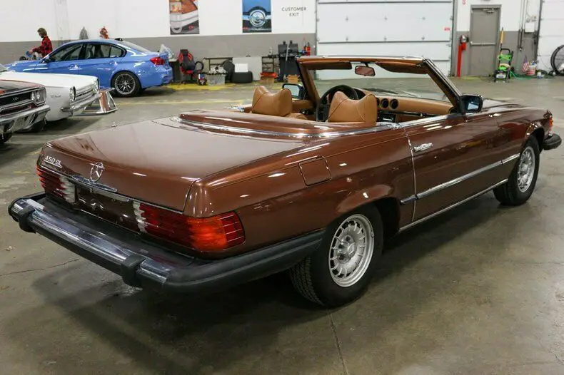 1977 mercedes-benz 450sl 165831 miles brown 4.5l v8 automatic