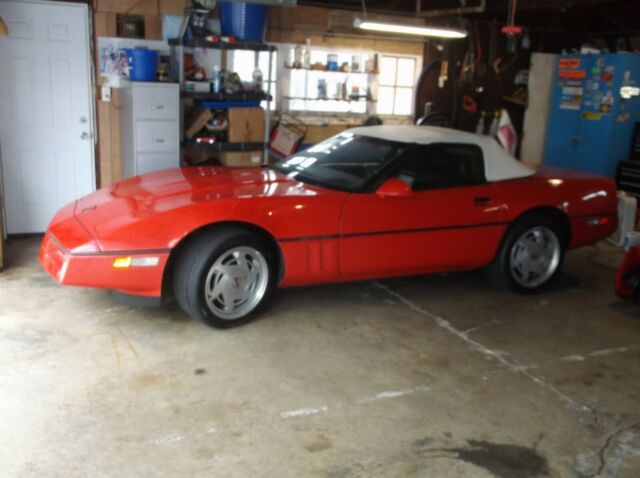 1989 corvette conv. little red corvette 7k miles