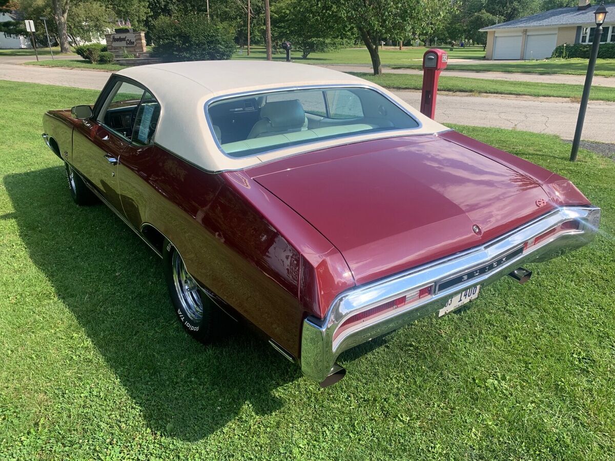 1970 buick gs 350 sportscar red rwd automatic