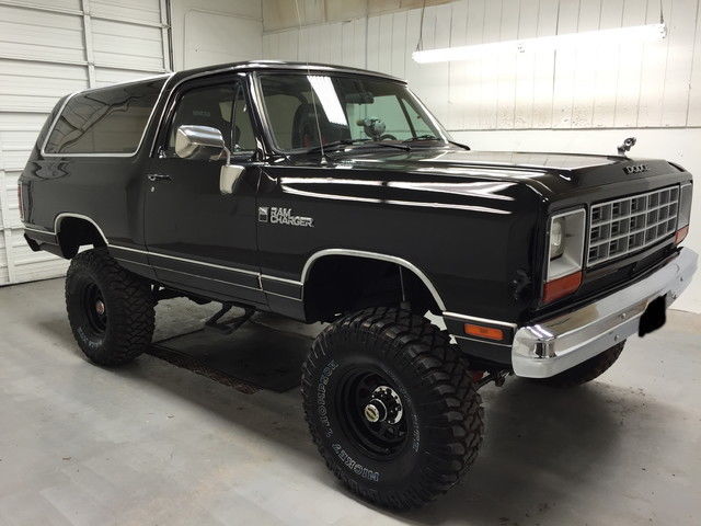 1984 black lifted ram charger