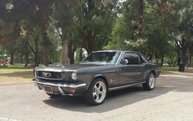 1966 ford mustang grey v6 classic collector coupe