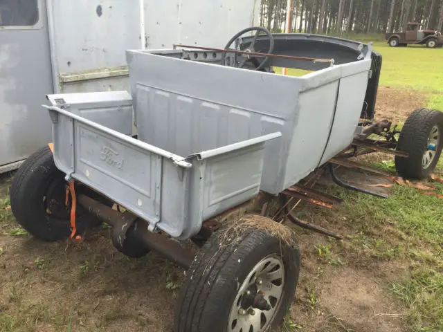 1928 model a roadster pickup body,sitting on complete 1930 model a chassis