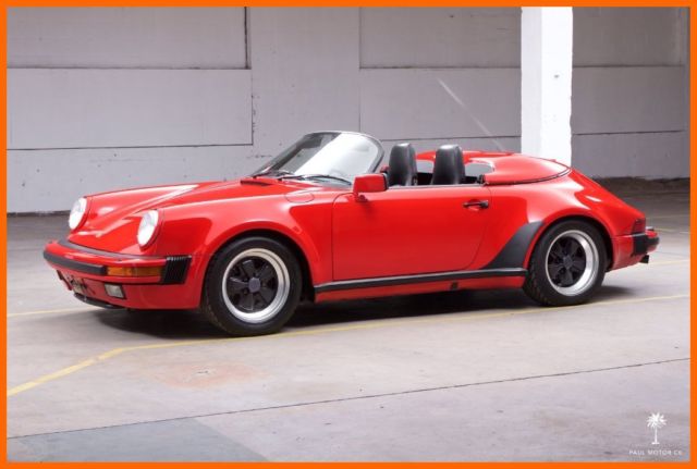 1989 porsche 911 speedster 930 38,237 original miles mint collector car coa