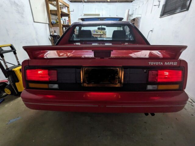 1987 toyota mr2 coupe red rwd manual aw11