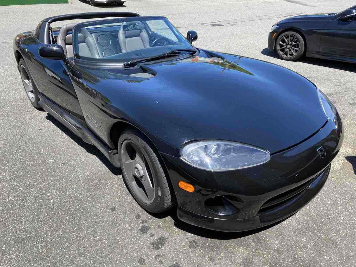 1994 dodge viper convertible black rwd manual rt-10