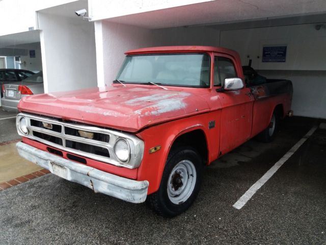 1971 dodge d200 pickup 5.2l v8 no rust on body california l.a