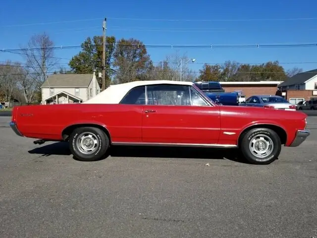 1964 pontiac gto convertible 64595 miles grenadier red 389ci