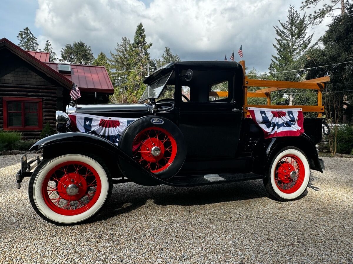 1930 ford model a truck pickup black