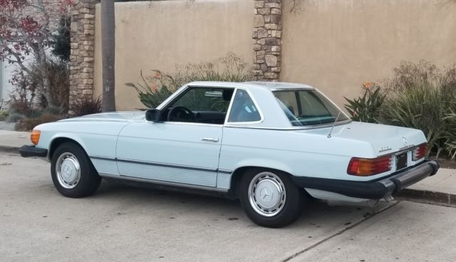 1976 mercedes-benz 450sl w/ soft and hard top