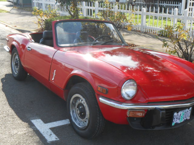 1974 triumph spitfire ,older restoration ,runs excellent new paint ,low reserve
