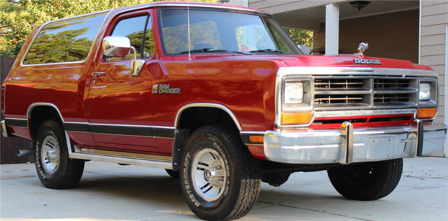 1990 dodge ramcharger 360 v8 4x4 automatic very original ram charger 90 4wd