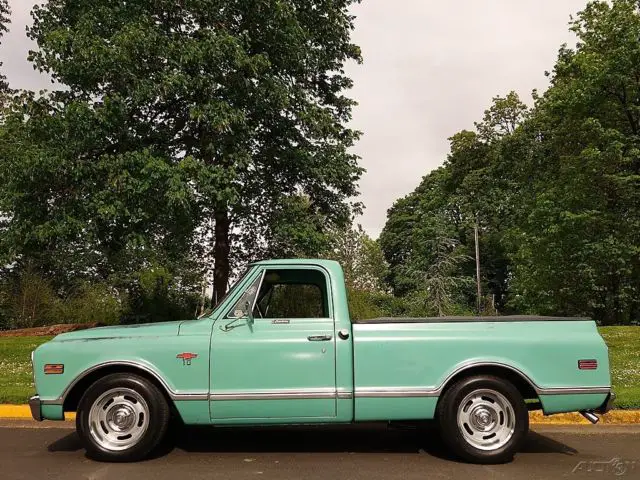 1968 chevrolet pickup light green 350 v8 th350 ps pdb