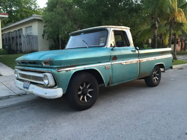 1966 chevy c10 shortbed patina truck