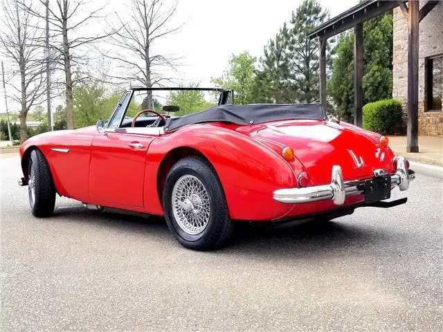 1967 austin healey 3000 mark iii convertible 23,394 miles red 3.0l manual