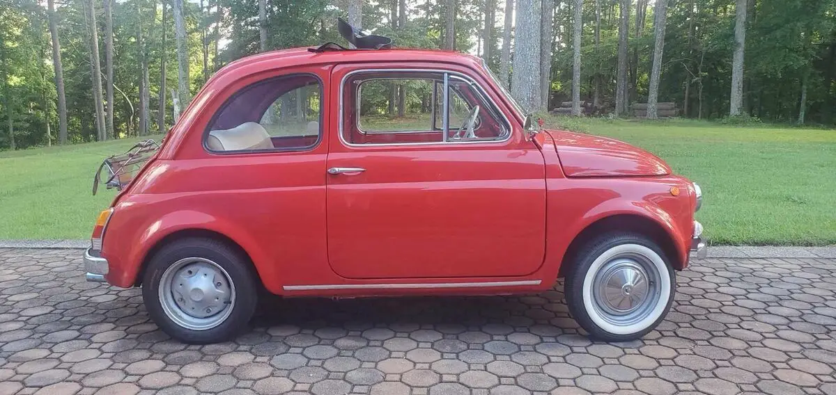 1967 fiat 500 coupe red 500f