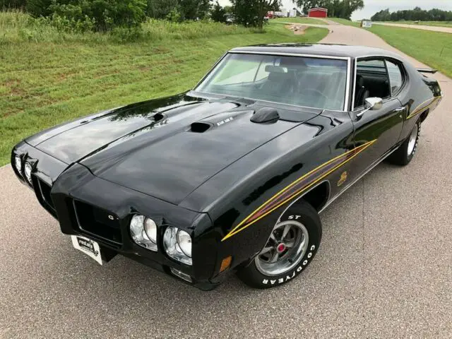 1970 pontiac gto judge ra iv 105593 miles starlight black coupe 400 ram air iv