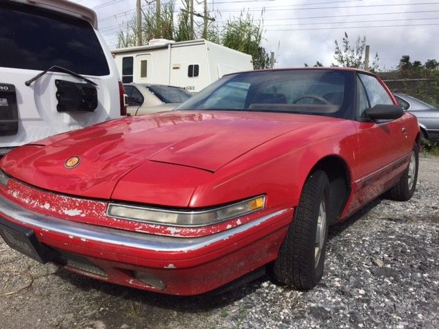 1989 buick reatta coupe red