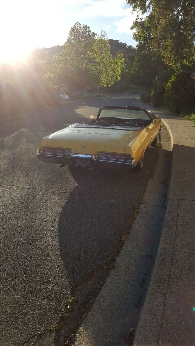 1971 buick le sabre convertible yellow rwd automatic custom