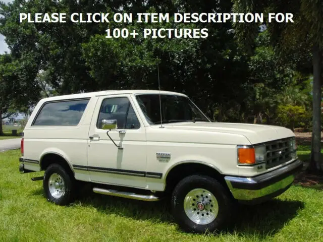 1988 ford bronco xlt 4x4 5.8 v8 69k original miles always garage kept