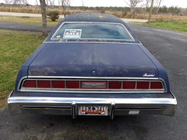 1975 ford thunderbird hardtop 2-door coup 7.5l 460 ci 4 barrel 750 cfm edelbrock