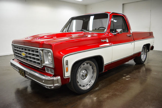 1976 chevrolet c10 108 miles red / white pickup truck 350 chevrolet v8 turbo 35