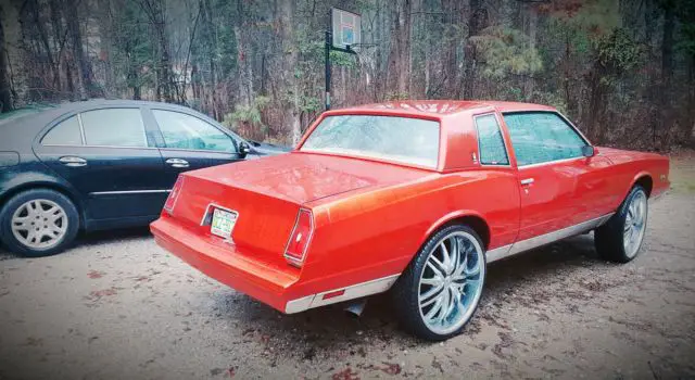 1981 monte carlo - landau - beautiful candy apple color - 24" rims - restored