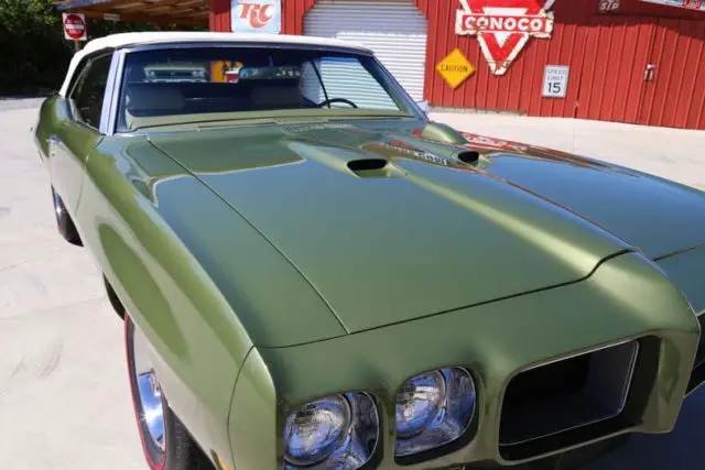 1970 pontiac gto verdoro green convertible 400 v8 automatic