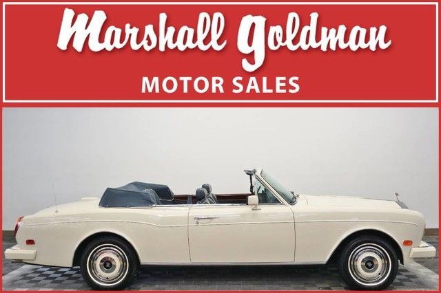 1989 rolls-royce corniche ii magnolia w/dark blue connolly lthr only 6,300 miles