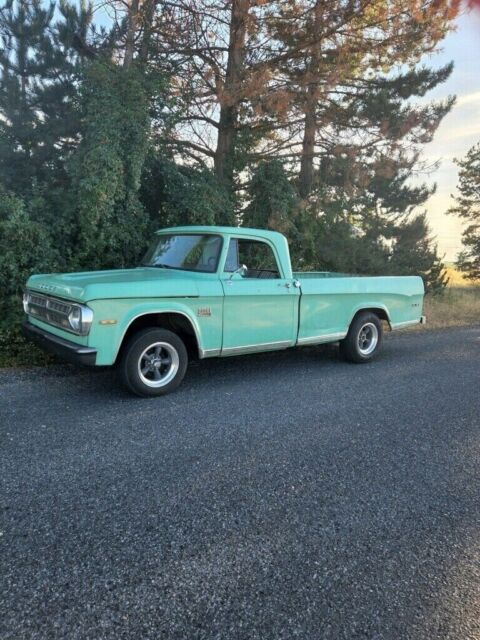 1970 dodge d100 pickup green rwd manual