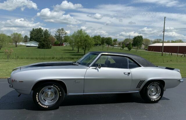 1969 camaro! 350 engine, auto trans, ps, pdb! factory cortez silver car