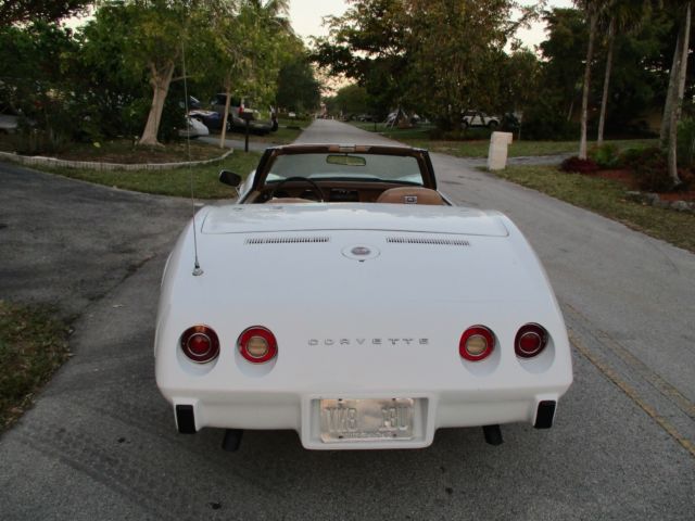 1975 corvette convertible, no reserve 4-spd, 60k orig. miles, #'s match, 2 tops